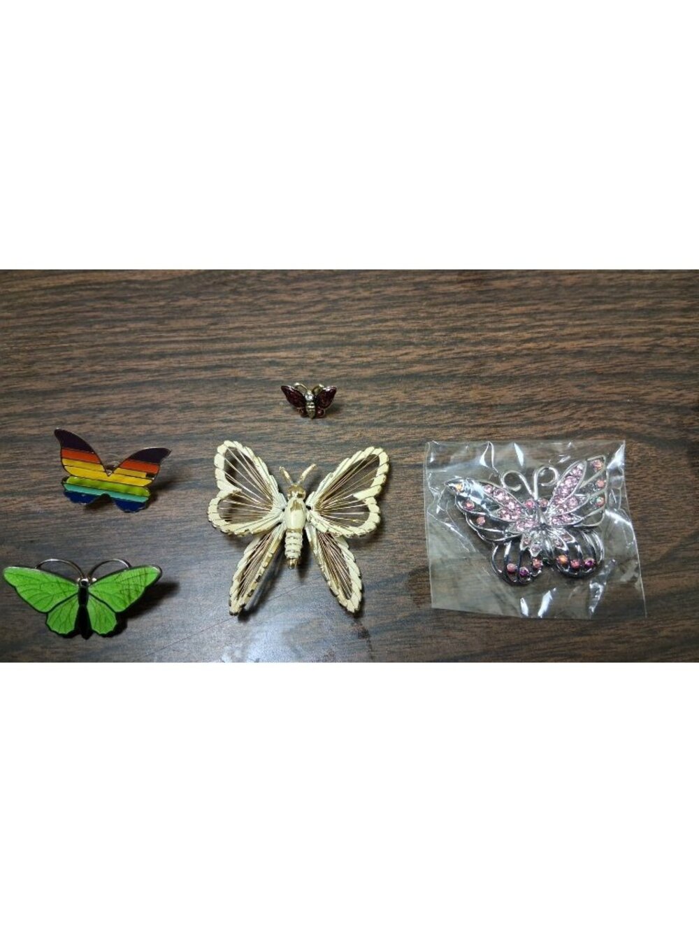 butterfly pins brooches lot, 5, Lovely